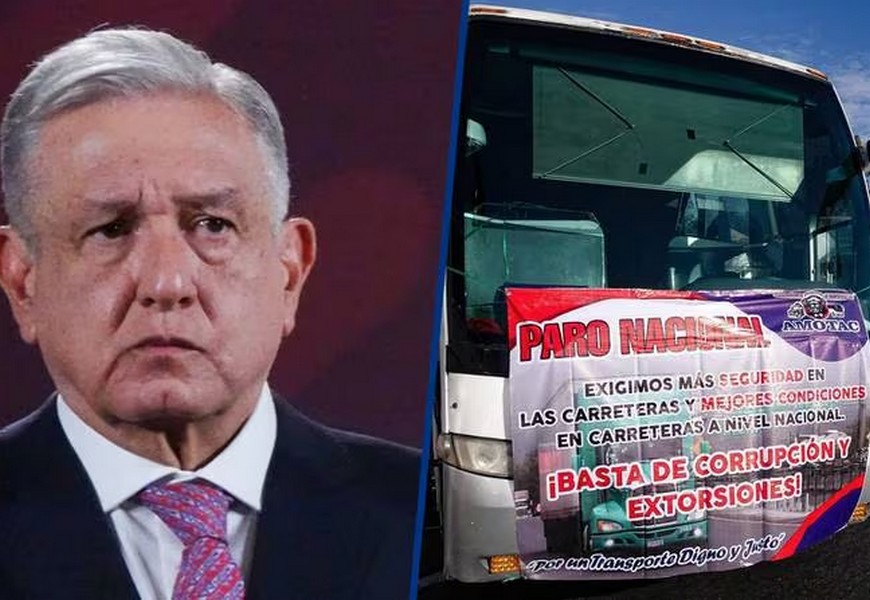 AMLO se lanza contra el Paro Nacional de Transportistas: ‘No nos van a chantajear’
