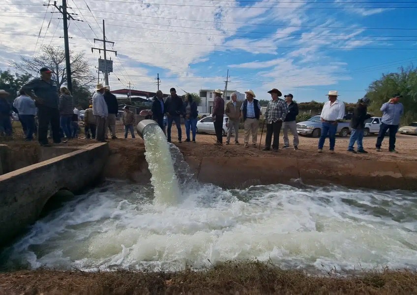Modulo Guasave pone en marcha nuevo sistema para rescate de agua; beneficiará a 600 h de riego